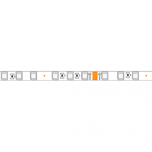 Светодиодная лента 5050-60SMD 14,4W 24V RGB