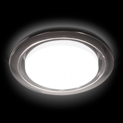 Светильник встраиваемый декоративный BMG53 чёрный хром