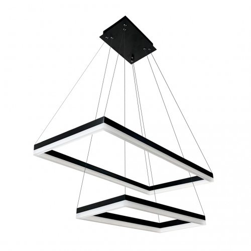 Энергосберегающий светодиодный подвесной интеллектуальный светильник LD202/2 SV 108W чёрный