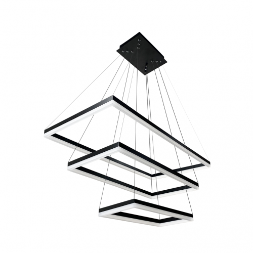 Энергосберегающий светодиодный подвесной интеллектуальный светильник LD202/3 SV 196W чёрный