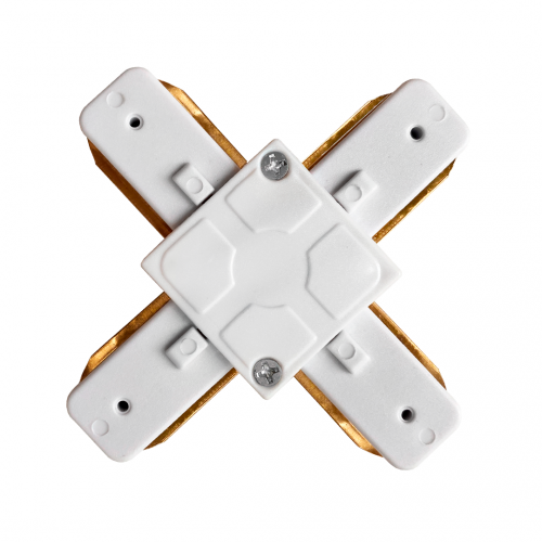 Соединитель шинопровода X-образный TRK001 белый