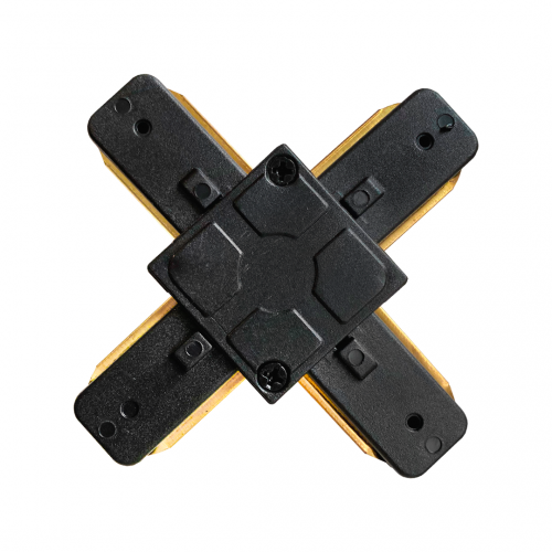 Соединитель шинопровода X-образный TRK002 чёрный