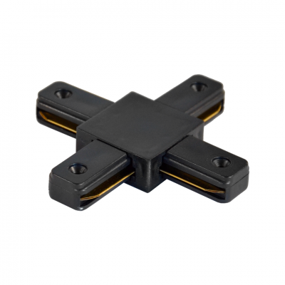 Соединитель шинопровода TRK002 X-образный чёрный